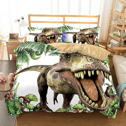 kids dinosaur quilt cover