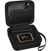 PAIYULE Hard Case for Garmin Xero C1 Pro/Xero C2 Chronograph Black | Fitted compartment, zip mesh pocket, wrist lanyard and carabiner keep range essentials together for transport and storage