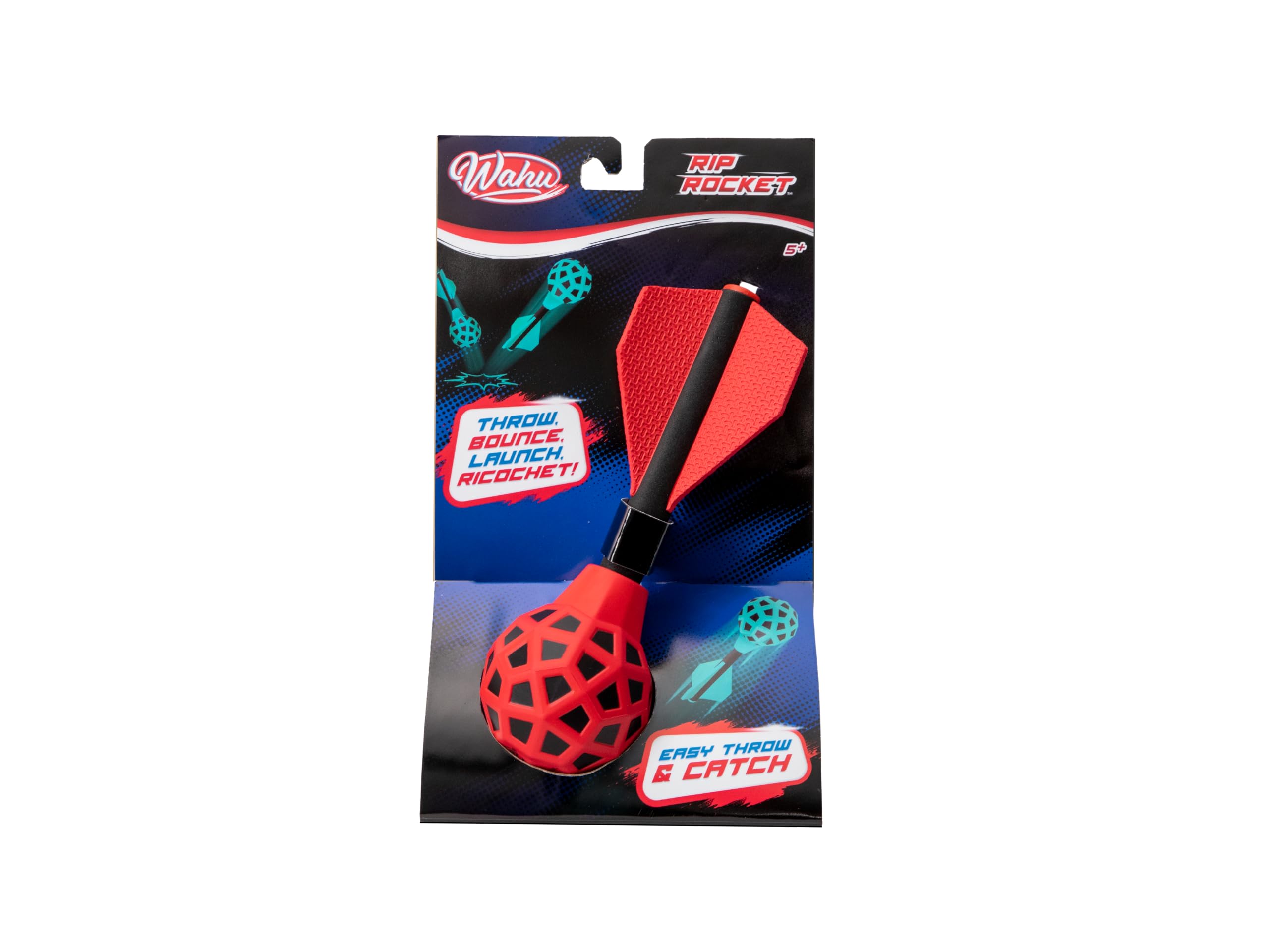 WAHU Rip Rocket - Red | Get Ready to Throw, Bounce and Catch the Amazing Rip Rocket | Flies over 50 metres! | Outdoor Garden Toys | Suitable for Ages 5+
