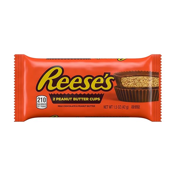 REESE’S MILK CHOCOLATE PEANUT BUTTER CUPS, CANDY PACK, 1.5 OZ