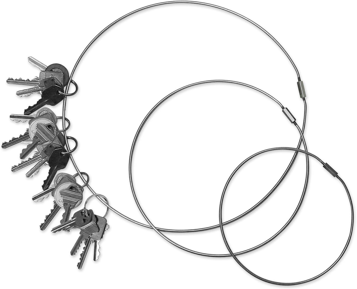 Lucky Line 8" Threaded Locking Key Rings, 1 Key Ring (7981) : Office Products