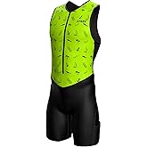 Sparx Men's Premium Triathlon Suit - Padded Tri Suit for Swim, Bike, Run