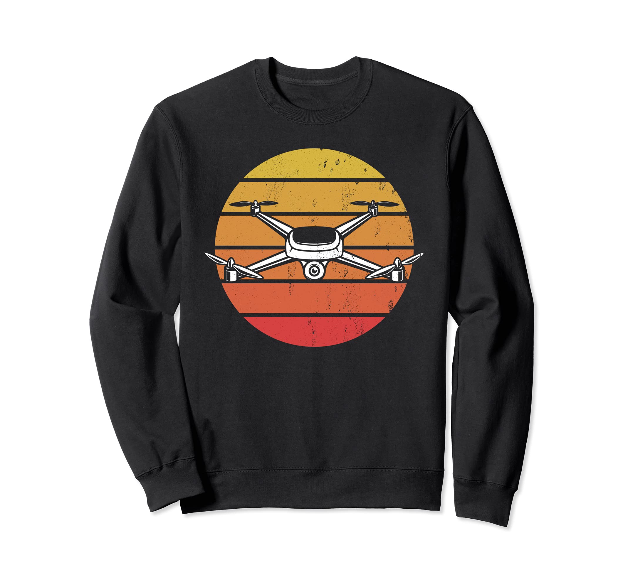 Retro Vintage Quadcopters Drones Quadcopter Drone Pilot Sweatshirt