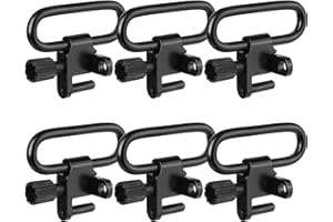 VicBre 6 PCS Metal Sling Swivels for Rifle Shotgun,1/1.25 inch