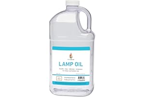 The Dreidel Company Liquid Paraffin Lamp Oil - 1 Gallon - Smokeless, Odorless, Ultra Clean Burning Fuel - Torch Fuel for Indoor and Outdoor Use- Made in The U.S.A.