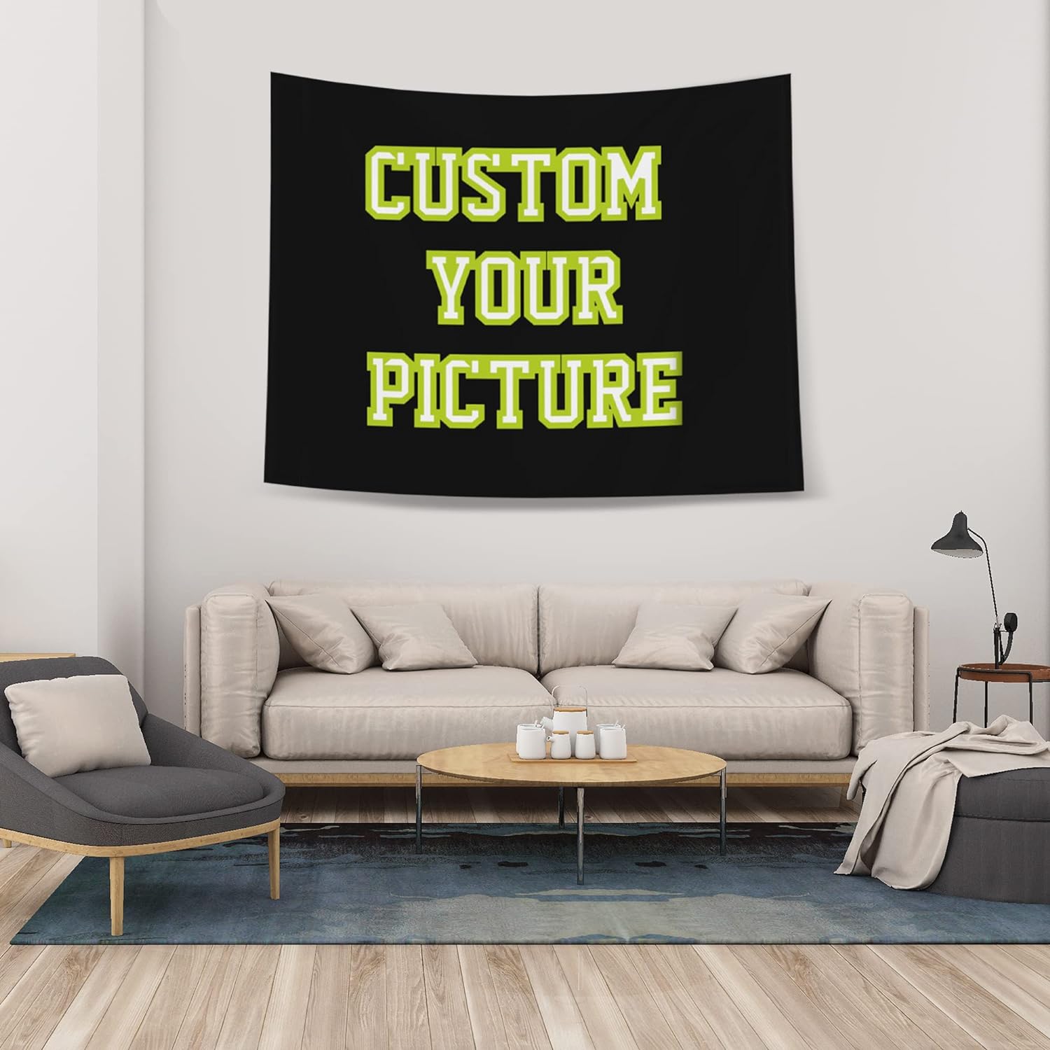 Tapestries - JINJUREN Custom Tapestry Upload Images Banners and Signs Customize For Bedroom 37 * 29 inch Horizontal