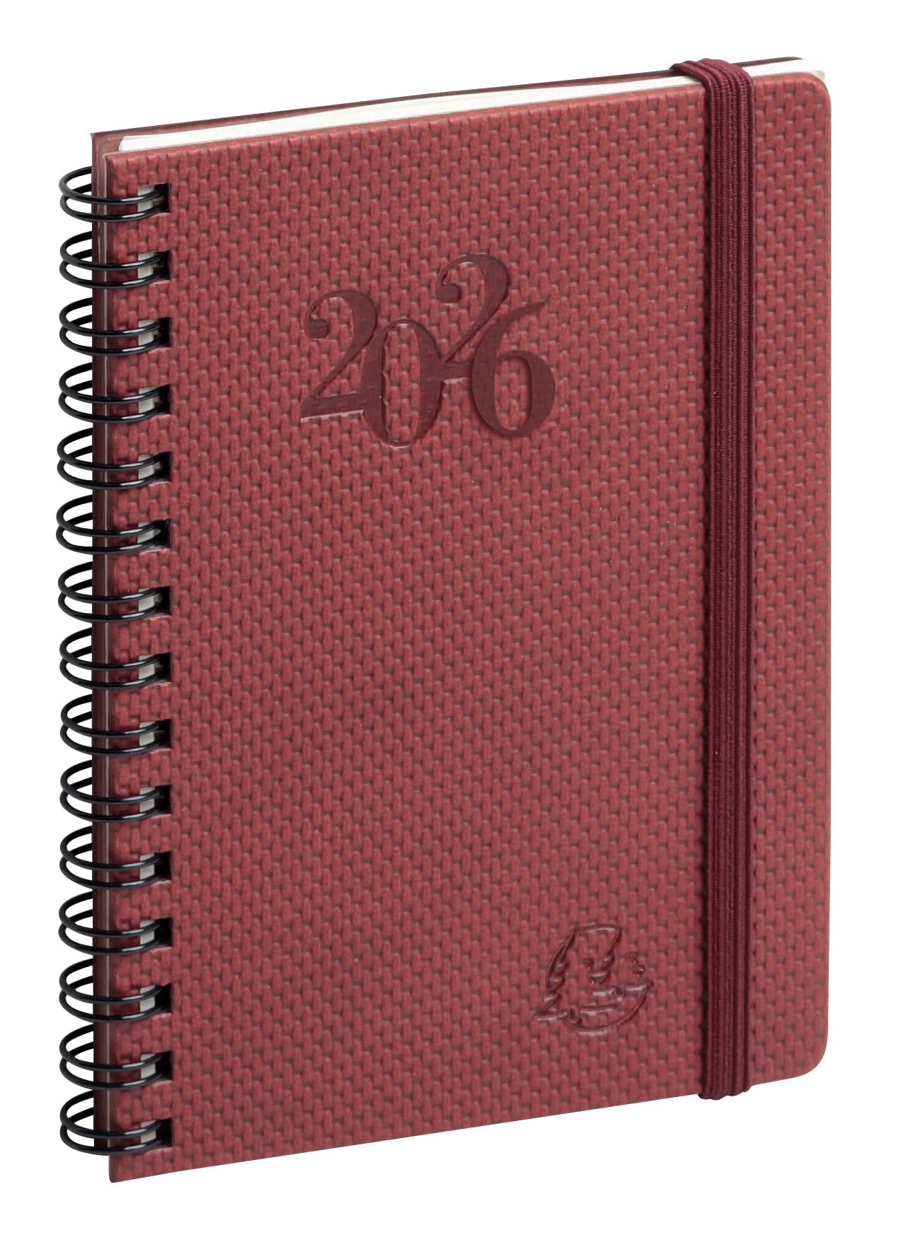Exacompta - 13532E - Eurotime 13S spiral Swan pocket weekly diary - Elastic closure - 9 x 13 cm - January to December 2026 - Random colour