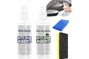 LaIzqIan 100ml Car Glass Waterproof Coating Agent - 2 Pcs Auto Glass Anti Fog Spray, Anti Fog Rain Repellent Spray Nano Rain Remover for Windows, Windshields, Mirrors, Shower Doors