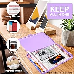 Sooez Clipboards with Storage, High Capacity Clip