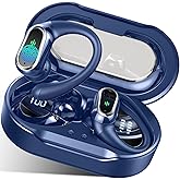 Wireless Earbuds, 2026 Bluetooth 5.4 Headphones Sport, 50Hrs HiFi Stereo Deep Bass Over-Ear buds with ENC Noise Cancelling Mic, IP7 Waterproof & LED Display Earphones with Earhooks for Workout/Running