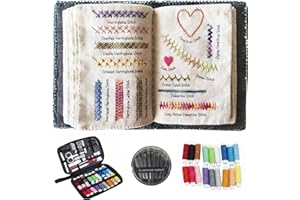 2026 New Embroidery Stitch Book & Sewing Kitm, DIY Stitch Book for Beginners & Craft Lovers, Portable All Scenario Embroidery