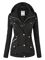 Made By Johnny MBJ WJC643 Womens Pop of Color Parka