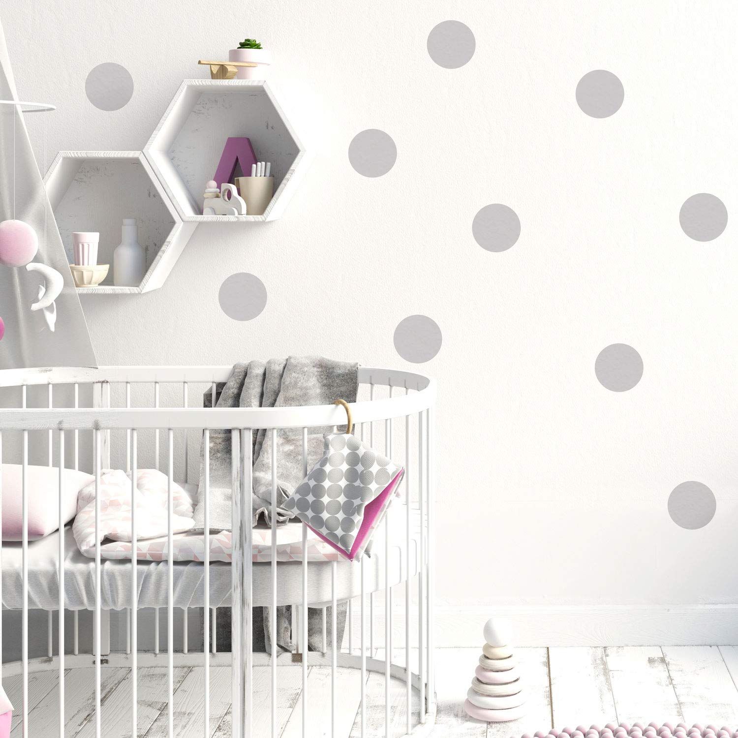 Spot Wall Stickers | Lots of Colours Options Available | Perfect for a Baby's Nursery or Child's Bedroom
