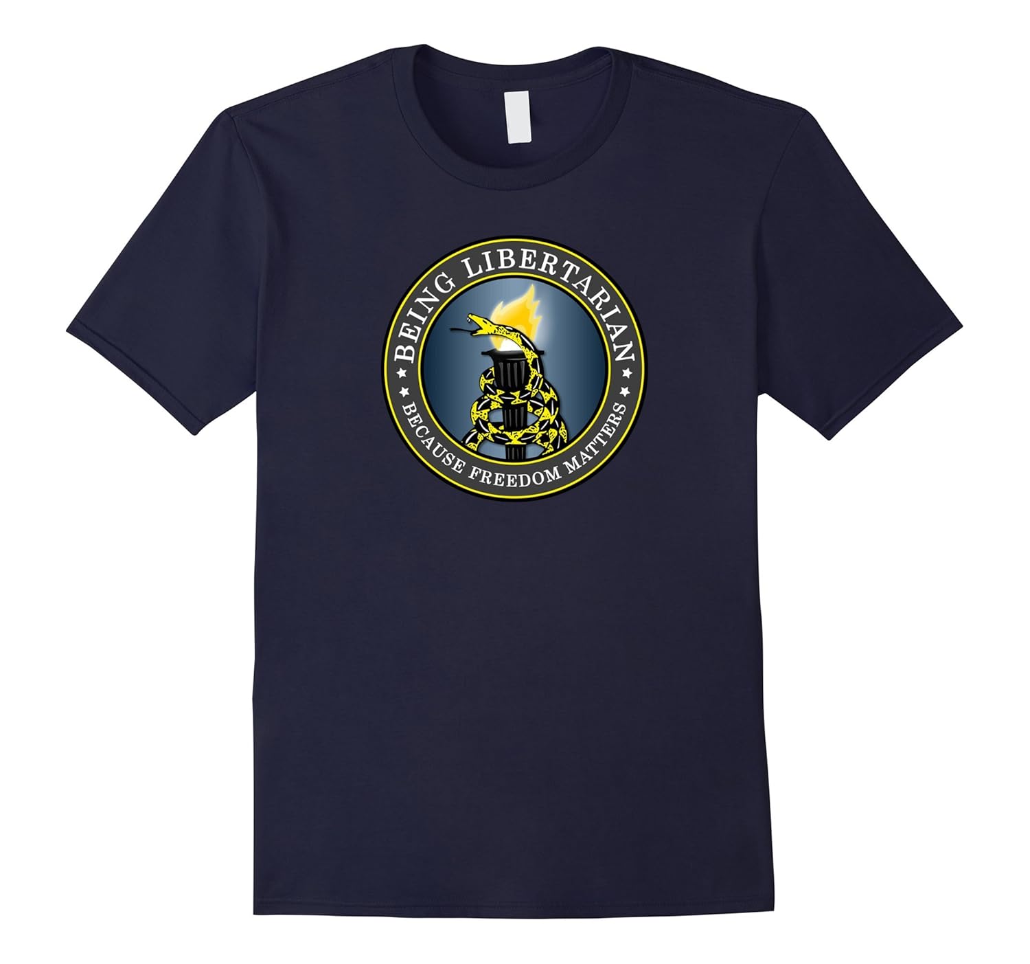 Official Being Libertarian Logo Shirt-Rose