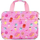 Foxstory Kids Tablet Bag for Girls, Kids Tablet Carrying Case for Fire HD 10, HD 8, Fire 7 Sleeve Bag Kid Kindle Bag, iPad Bag for Kid, Candy Pink