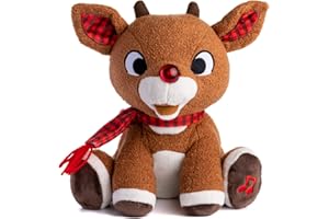 KIDS PREFERRED Rudolph the Red - Nosed Reindeer - Stuffed Animal Plush Toy with Music & Lights