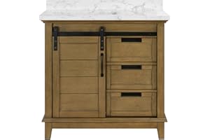 Ove Decors Single Sink Bathroom Vanity, 36 in, Almond Latte