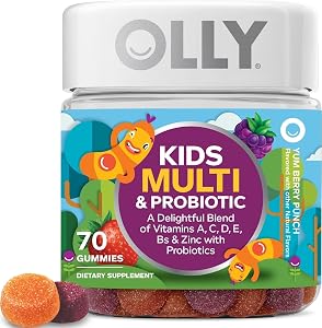 OLLY Kids Multivitamin & Probiotic Gummy, Digestive Support - 70 Count