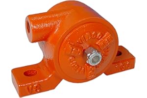 VIBCO VS-190 Silent Pneumatic Turbine Vibrator, 270 lb. Force, 7200 VPM, 9 CFM, 80 psi, 4" Bolt Pattern