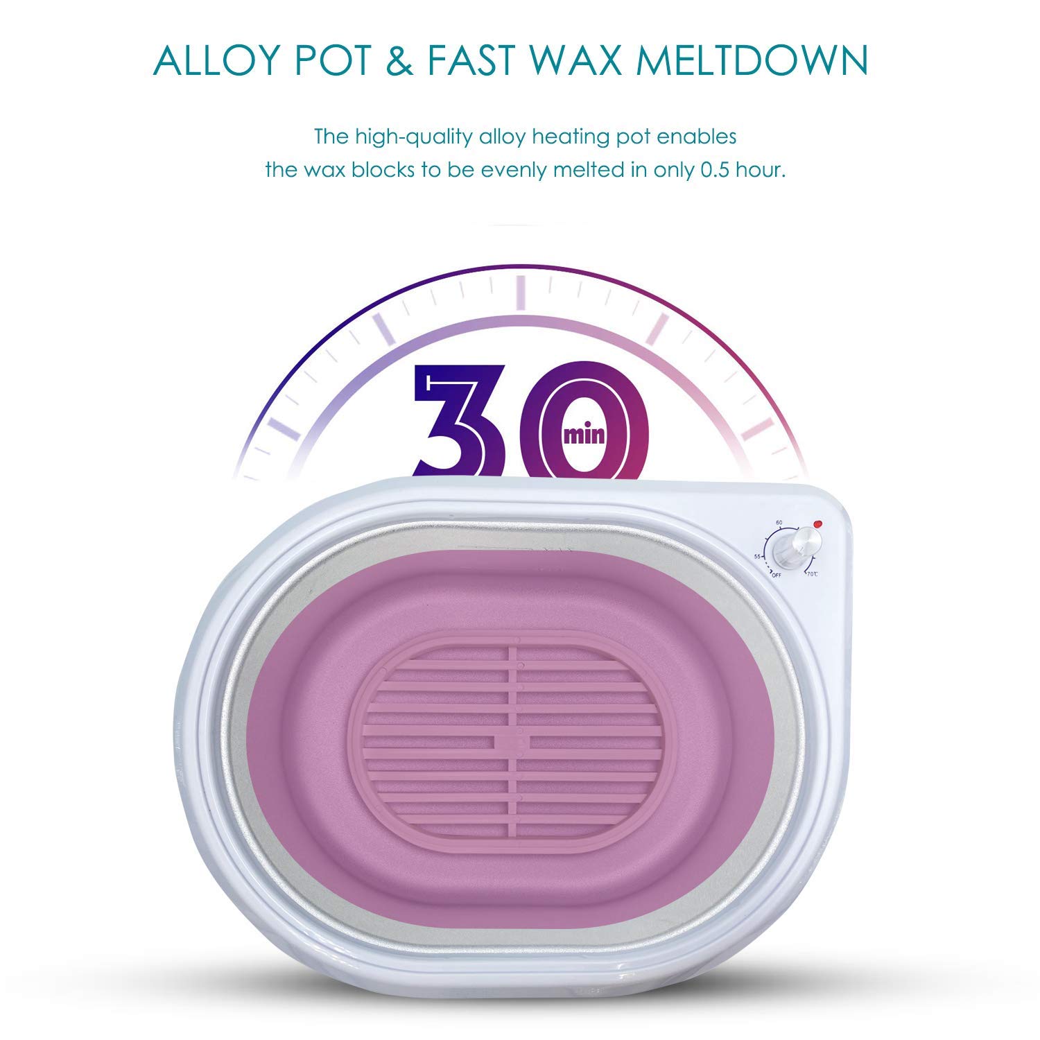 Paraffin Wax Machine - Paraffin Bath for Smooth and Soft Skin - Quick Heating 2500ml Large Capacity Paraffin Wax Warmer for hand and feet with Paraffin Wax for SPA & Arthritis Treatment (Green) : Beauty