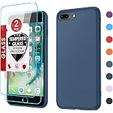 LeYi for iPhone 7 Plus Case: iPhone 8 Plus Cases with [2 Pack] Tempered Glass Screen Protectors, Shockproof Full-Body Liquid 