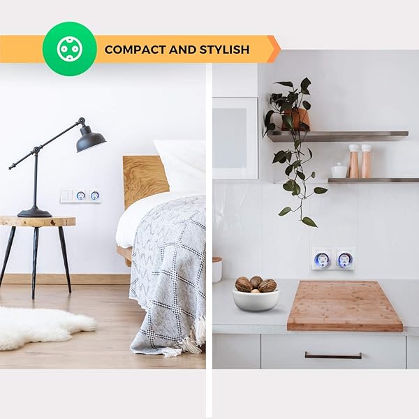 Nous A1 WiFi Enchufe inteligente con proteccion sobretension medidor consumo mando a distancia temporizador Programable Google Home Tuya smart life Alexa enchufes Kit plug domotica