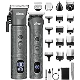 Ufree Beard Trimmer for Men Professional with Hair Clippers, Barber Clippers and Trimmers Set, Electric Razor Shavers for Men, Cordless Mens Grooming Kit for Nose, Ear, Face, Hair, Gifts