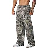 Ogfao Men's Baggy Camo Sweatpants Wide Leg Hunting Loose Joggers Workout Athletic Sweat Pants wtih Pockets