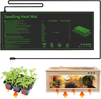 AMFUN Waterproof Seedling Heat Mat for Indoor Gardening & Hydroponics