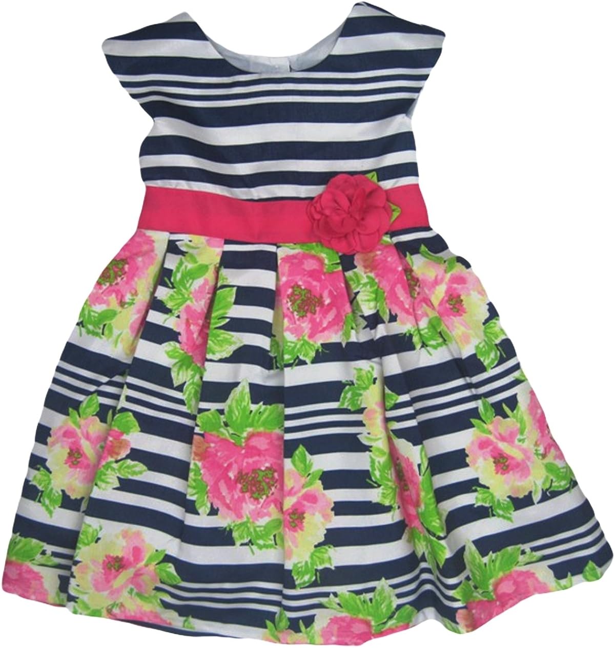 navy and pink occasion dress