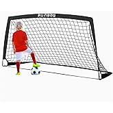 RUNBOW 6x4 FT Kids Soccer Goal with Carry Bag, Portable Folding Soccer Net for Backyard Practice Training, Indoor/Outdoor Use for Youth and Adults