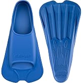CAPAS Swim Training Fins, Short Blade Pool Lap Swimming Fins with Mesh Bag | Comfortable Floating Flippers for Adult Men Women Swimmers of All Levels Build Leg Strength and Improve Ankle Flexibility