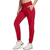 MAGCOMSEN Women's Hiking Pants Lightweight Quick Dry Athletic Running Joggers with Pockets Outdoor Travel Sweatpants