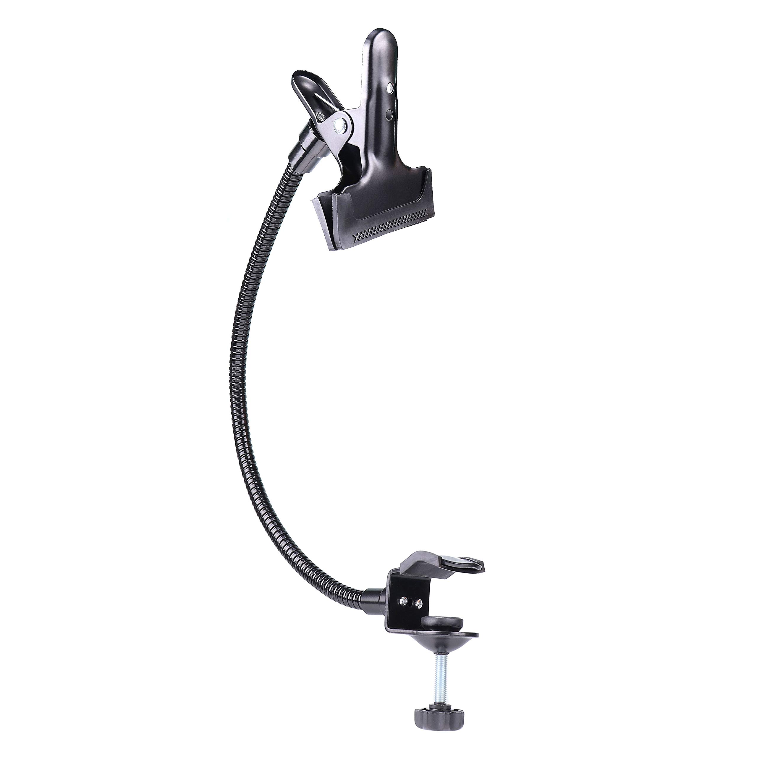 Hersmay 50 cm Aluminium Alloy Flexible Magic Arm Gooseneck Tube with Heavy Duty Clamp and Super Clamp Clamp Clamp for Photo Studio Lighting Light Stand