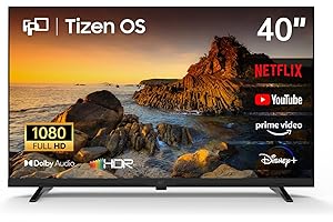 FPD 40 Inch Smart TV Tizen OS, 1080p Full HD Compatible with Samsung TV Plus, Dolby Audio, HDR 10, Gaming Hub, SmartThings, B