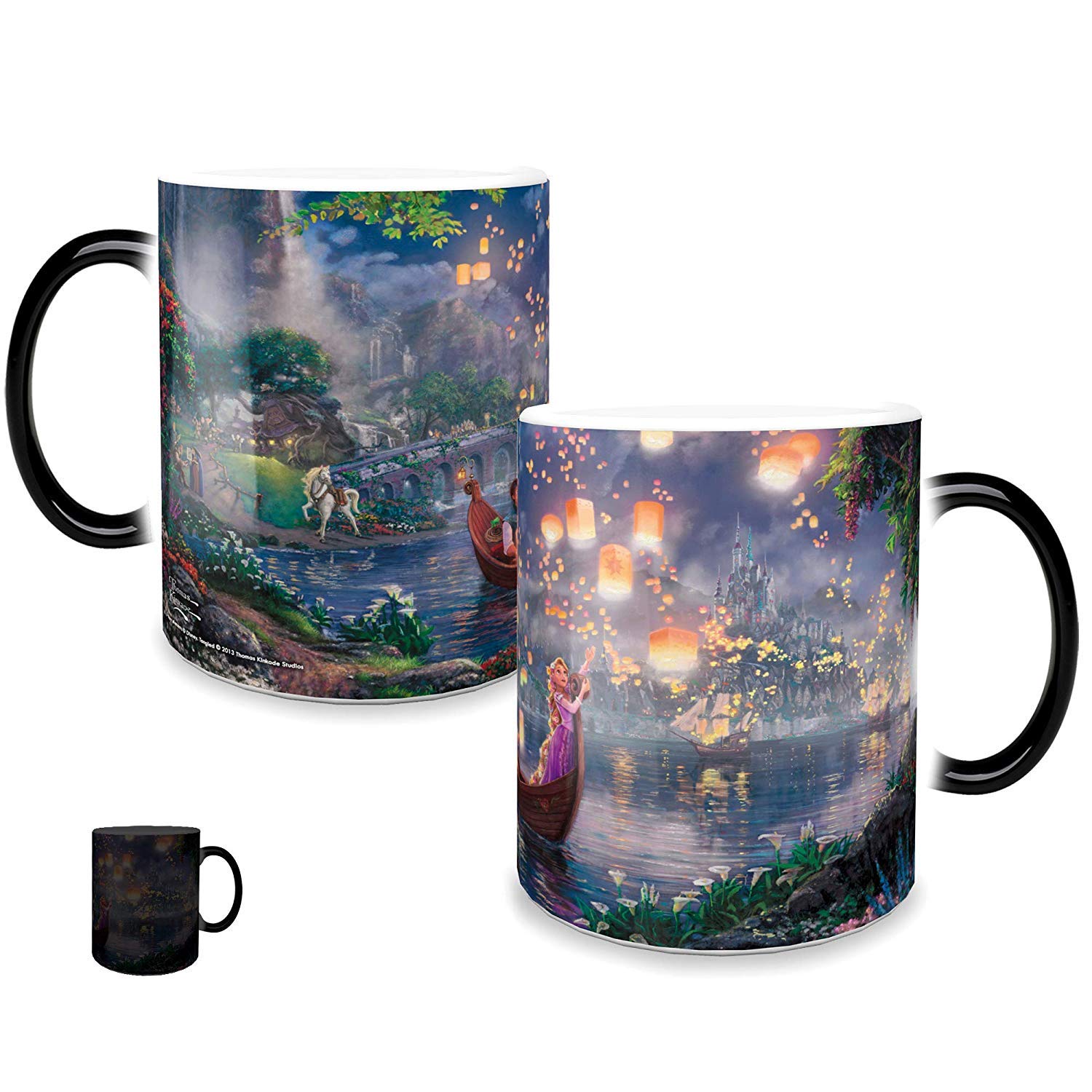 Morphing Mugs Disney - Tangled - Rapunzel - I See the Light - One 11 oz Color Changing Heat Sensitive Ceramic Mug – Image Revealed When HOT Liquid Is Added!