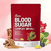 VivoNu Blood Sugar Complex Supplement | Advanced Formula with 20 Herbs and Vitamins with Cinnamon, Turmeric, Black Pepper, Licorice and More, Vegan, Non-GMO, Gluten-Free