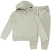 HonestBaby unisex-baby Light Weight Hoodie & Sweatpant Set 100% Organic Cotton for Toddler, Baby Boys, Girls