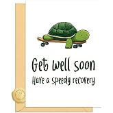 MAICHAODUO Funny Get Well Soon Card for Man Woman, Get Better Soon Cards for Friend, with Envelope Sticker