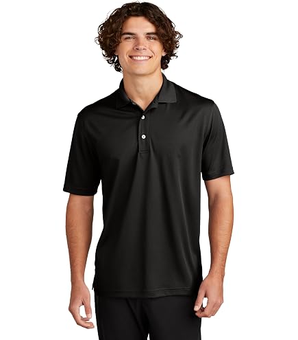 SPORT-TEK Unisex Dri-Mesh Polo | Short Sleeve Collared Shirt for