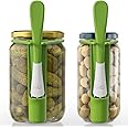 PROCHOP 2 Pack Pickle Fork Pickle Grabber Tool-Pickle Picker for the jar Green, 6.7x2.9x1.2 inch, ZL113