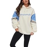 Vivimeng Mama Hoodies for Women Oversized Long Sleeve Sweatshirt In My Mama Era Pullovers Tops S-4XL