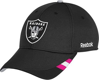 Amazon Com Reebok Oakland Raiders Breast Cancer Awareness Coaches Structured Adjustable Hat Adjustable Clothing