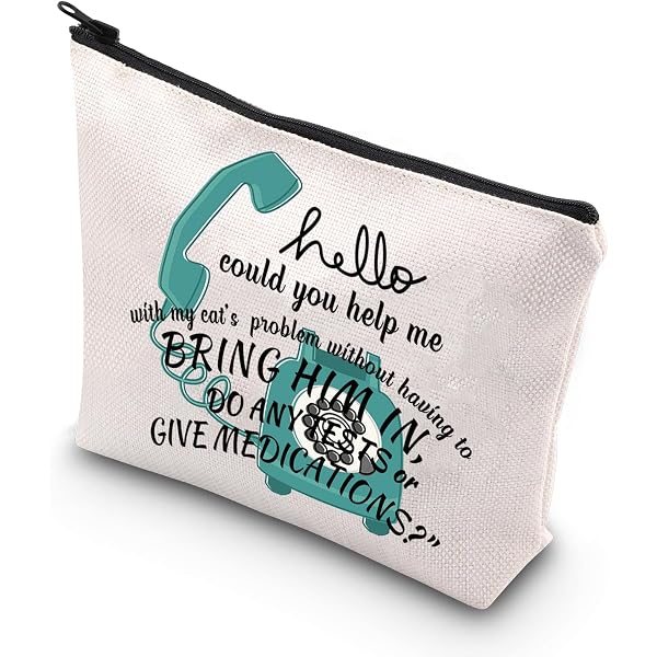 WCGXKO Tierarzt-Geschenk – 'Pawsome' Reißverschluss-Tasche Als Make-up-Tasche