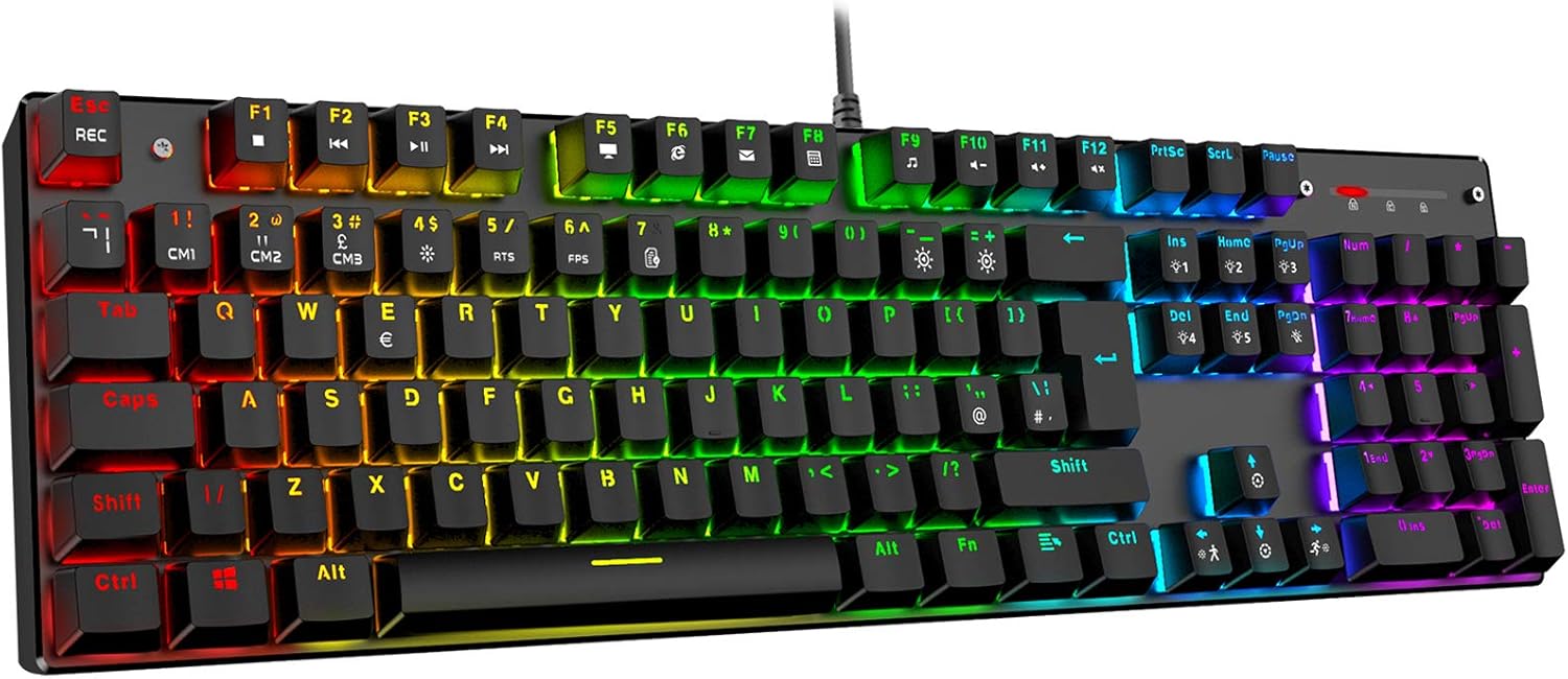 Havit Mechanical Gaming Keyboard, QWERTZ Keyboard with Amazon.de