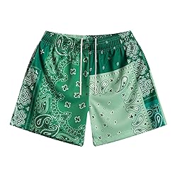 DIOTSR Mens Paisley Graphic Basketball Shorts