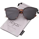 SOJOS Occhiali da sole Uomo Donna Rotondi Retrò Vintage Protezione UV400 SJ2251