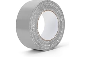 AUXMOTEC Grey Duct Tape Heavy Duty Waterproof, 40 Yards X 2 Inch, 9 Mils Thickness Strong Adhesive Sticky, No Residue, Easy Tear by Hand for Home Repairs Indoor Outdoor Crafts Packing HVAC and Construction