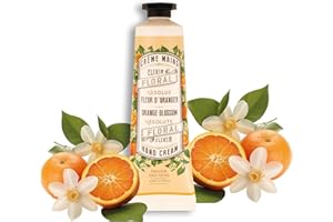 Panier des Sens - Small Hand Cream for Dry Cracked Hands – Orange Blossom Mini Hand Lotion for Dry Skin - With Sweet Almond and Olive Oil - Hand Care 96% Natural Ingredients - Travel Size 1 floz