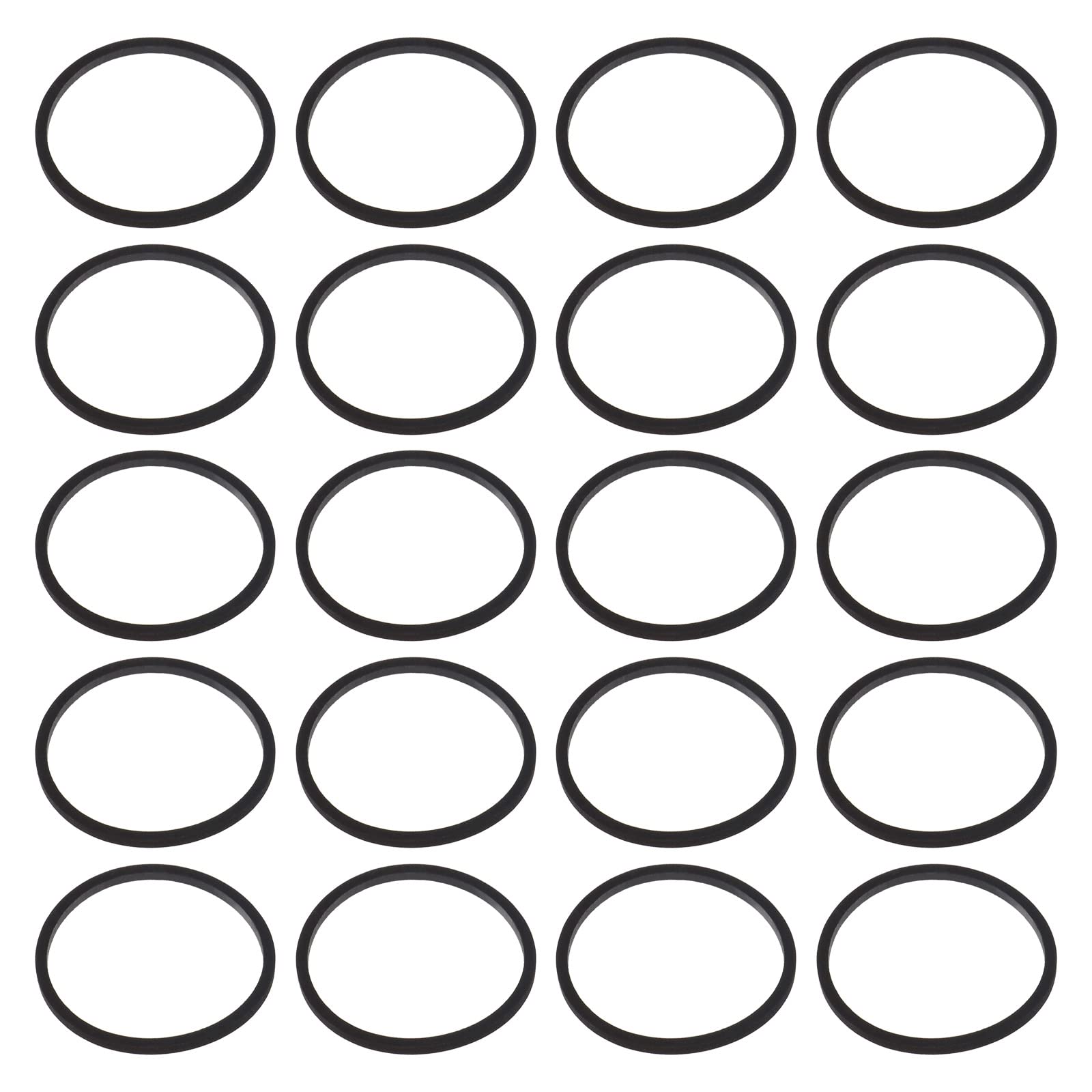Create idea 20PCS Optical DVD Drive Belt Compatible with XBox 360/Slim Consoles Fix Stuck Drives Replacement Belt Ring Silicone Black